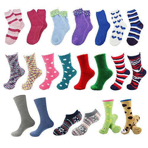 Sock of the Month Club – Fuzzy Cozy Home Socks for Women – 3 pr/mo for ...